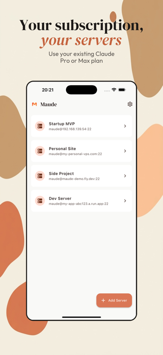 Maude - Mobile Claude Code Screenshot 3 of 4
