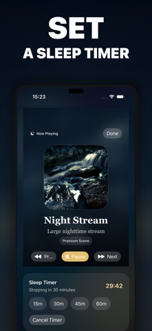 Dreamy - Relaxing Sleep Sounds iPhone screenshot