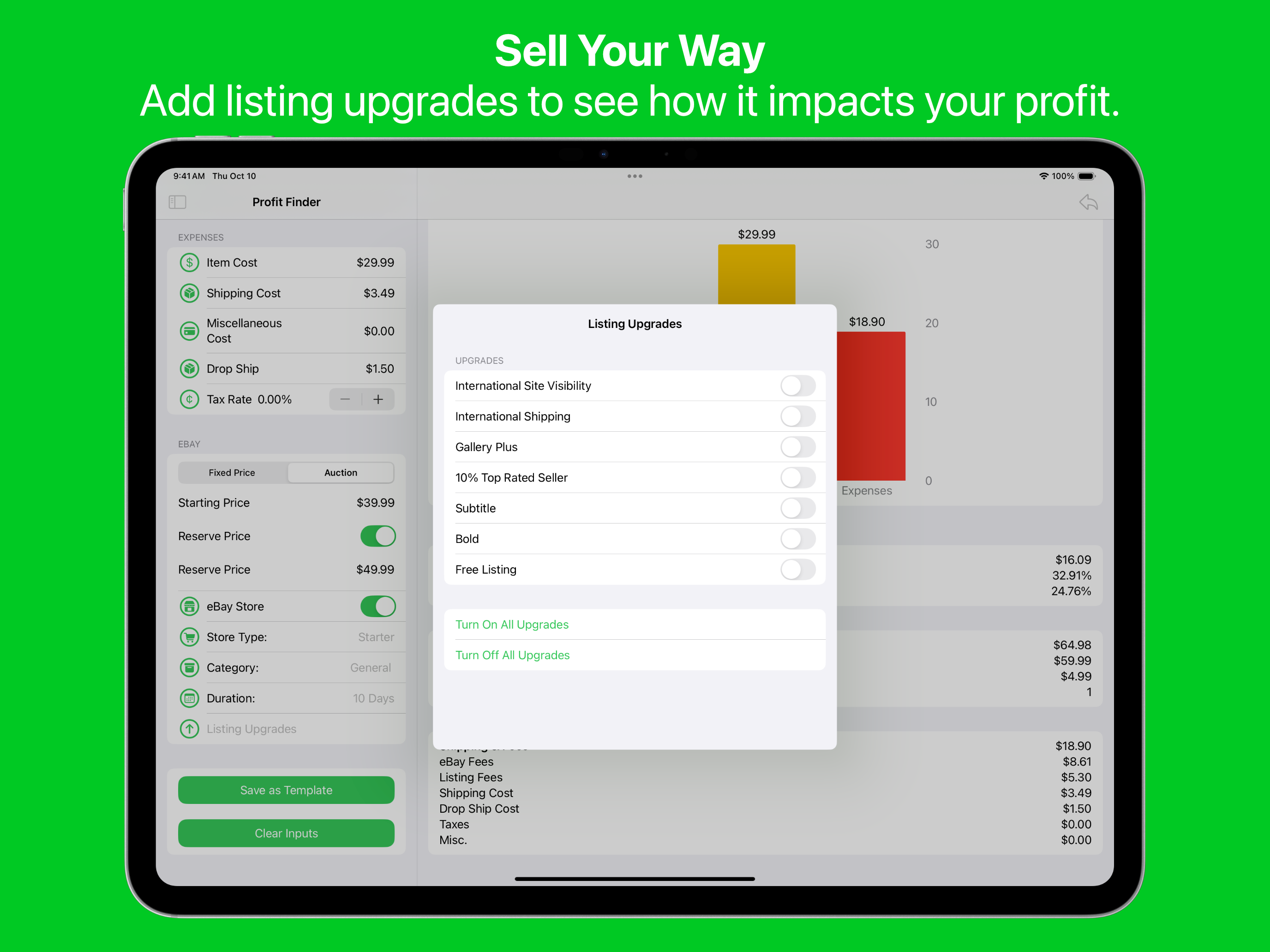 Profit Finder: Fee Calculator screenshot 11