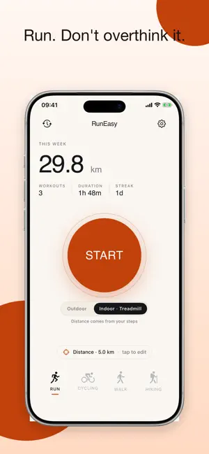 RunEasy - Simple Run Tracker screenshot 1