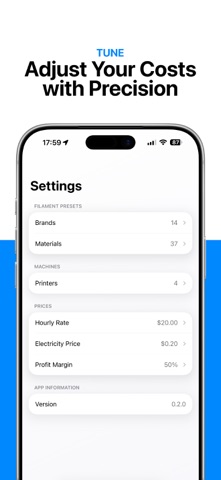 Spoolo: 3D Printing Calculator screenshot