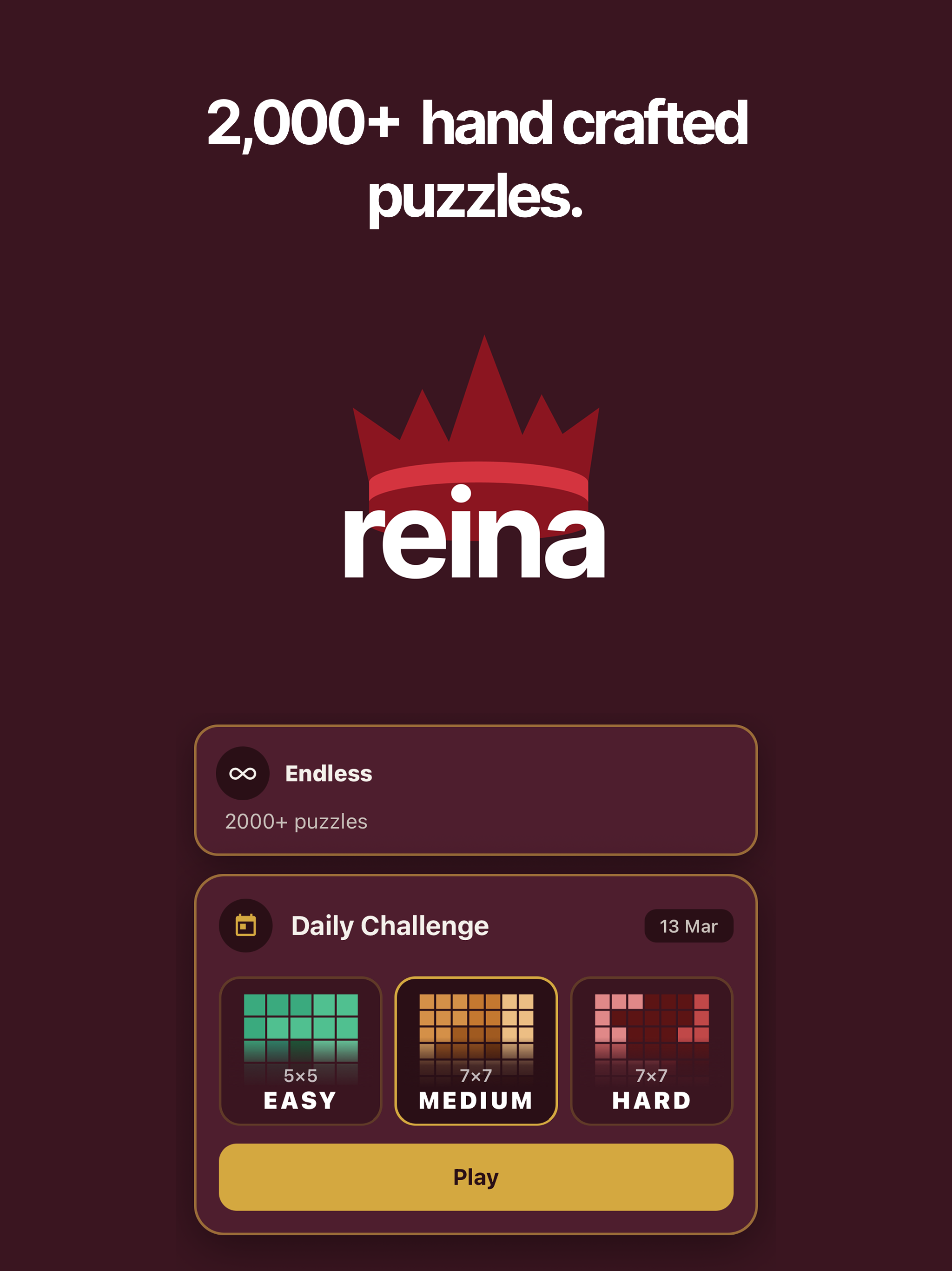 reina: Queens Logic Puzzles