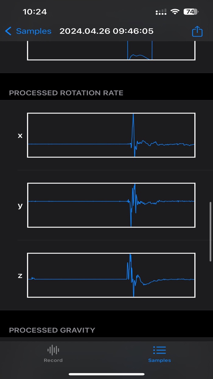 Motion Sensor Vibrations Pro