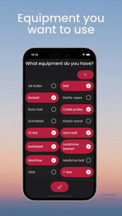 Gymstructor Training App Screenshot