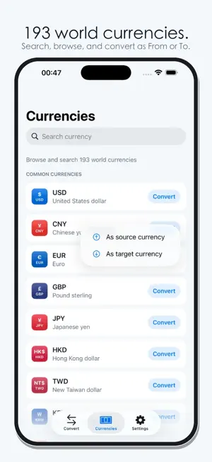 Exchange Rate - Currencies Lab screenshot 2
