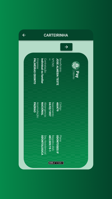 Palmeiras Pay Odonto Screenshot