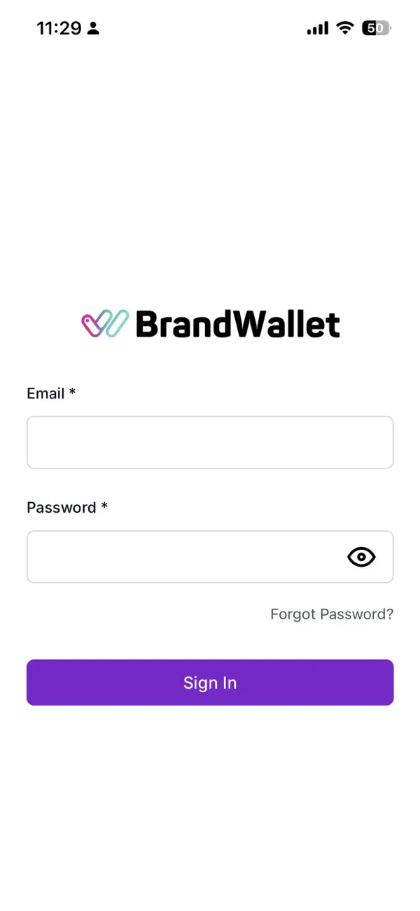 Screenshot #1 pour BrandWallet Merchant