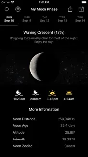 my moon phase pro - alerts iphone screenshot 1