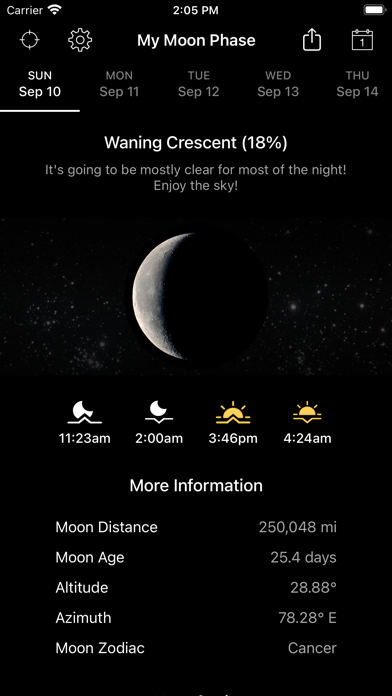 My Moon Phase Pro - A... screenshot1