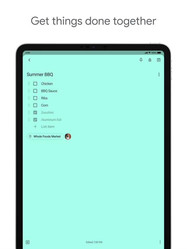 ‎Google Keep - Notes and lists Screenshot