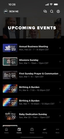 Bethel Christian Ministries NE iPhone screenshot
