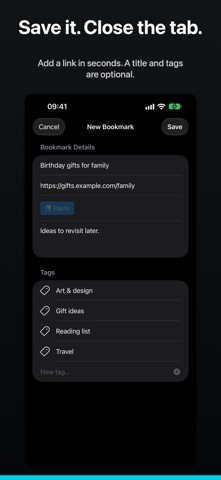 TresorLink: Private Bookmarks Screenshot 2 of 6
