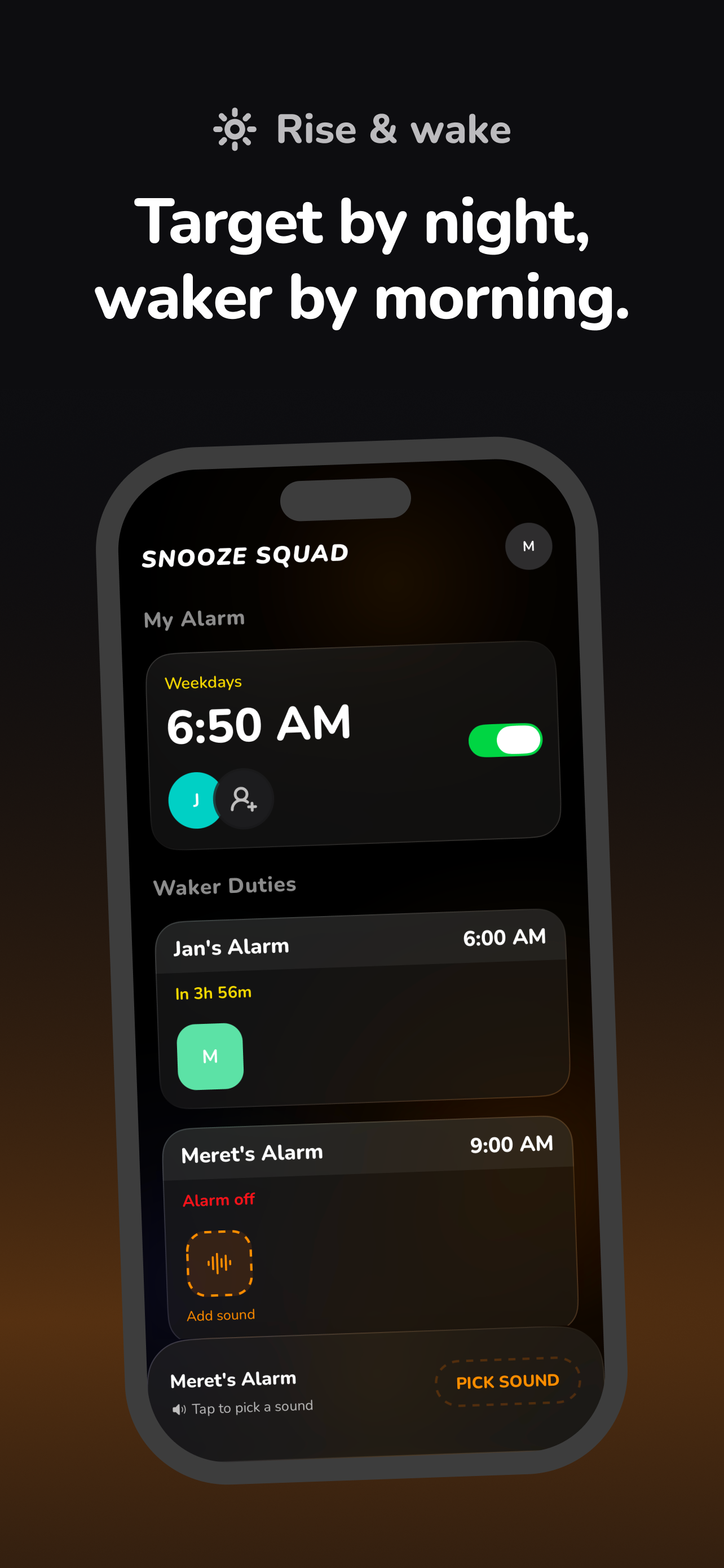 Snooze Squad - Social Alarm
