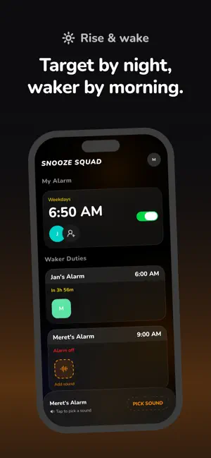 Snooze Squad - Social Alarm screenshot 4
