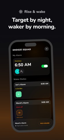 Snooze Squad - Social Alarm screenshot