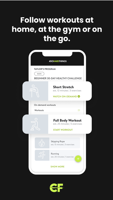 The Combat Fitness App Screenshot