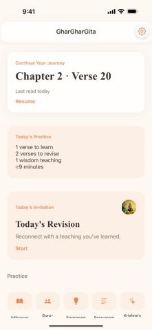GharGharGita:Gita Learning App iPhone screenshot