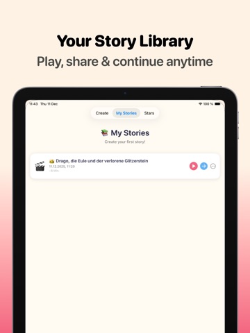 Little Tales Studio: Audiobook iPad screenshot