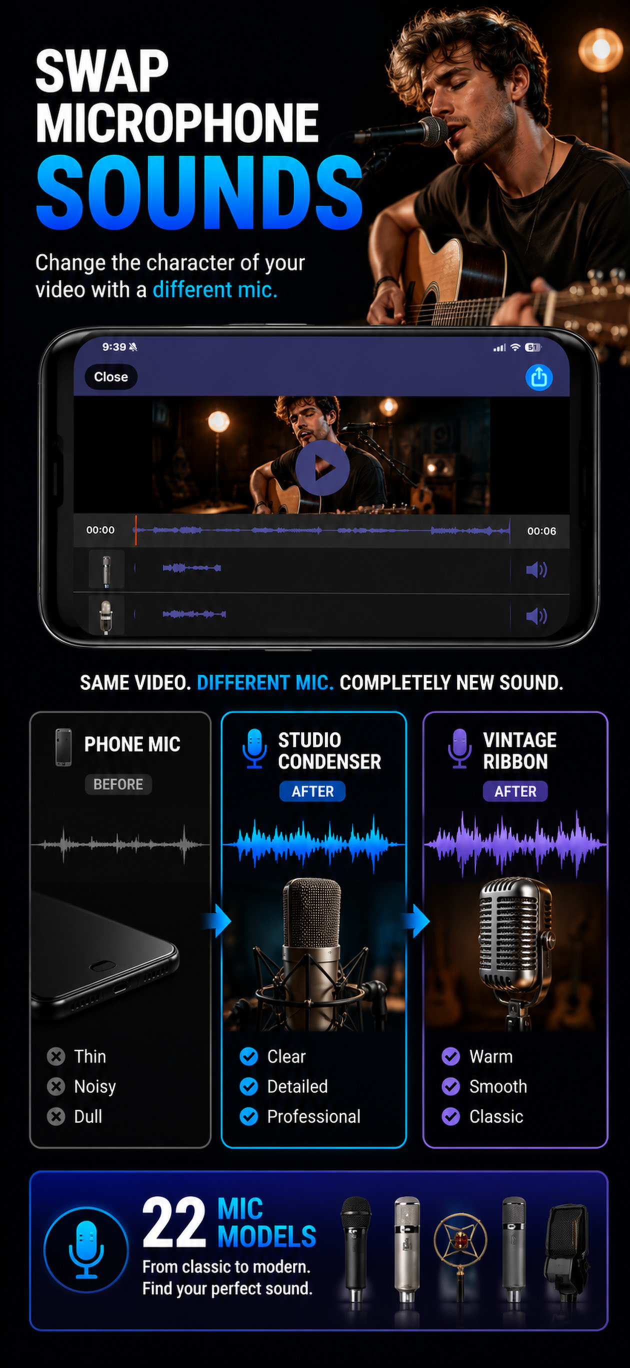 MicSwap Video Pro Audio Editor screenshot 2