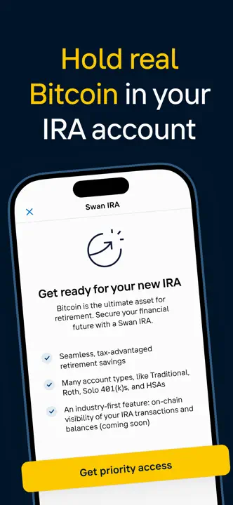 Swan Bitcoin : capture d’écran 5 sur 8