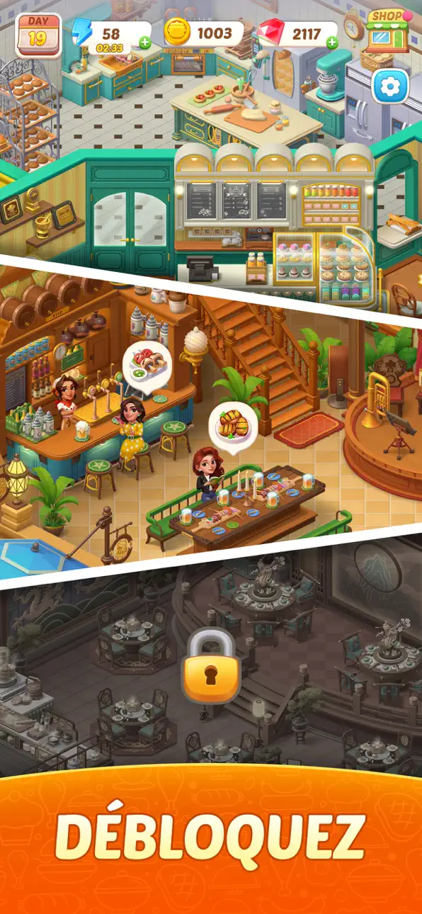 Flambé®: Merge and Cook iOS Mod IPA screenshot 4 - iOS game interface
