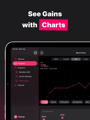 Liftin' - Gym Workout Tracker Screenshot 6