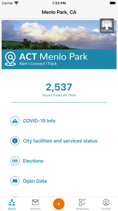 ACT Menlo Park Screenshot