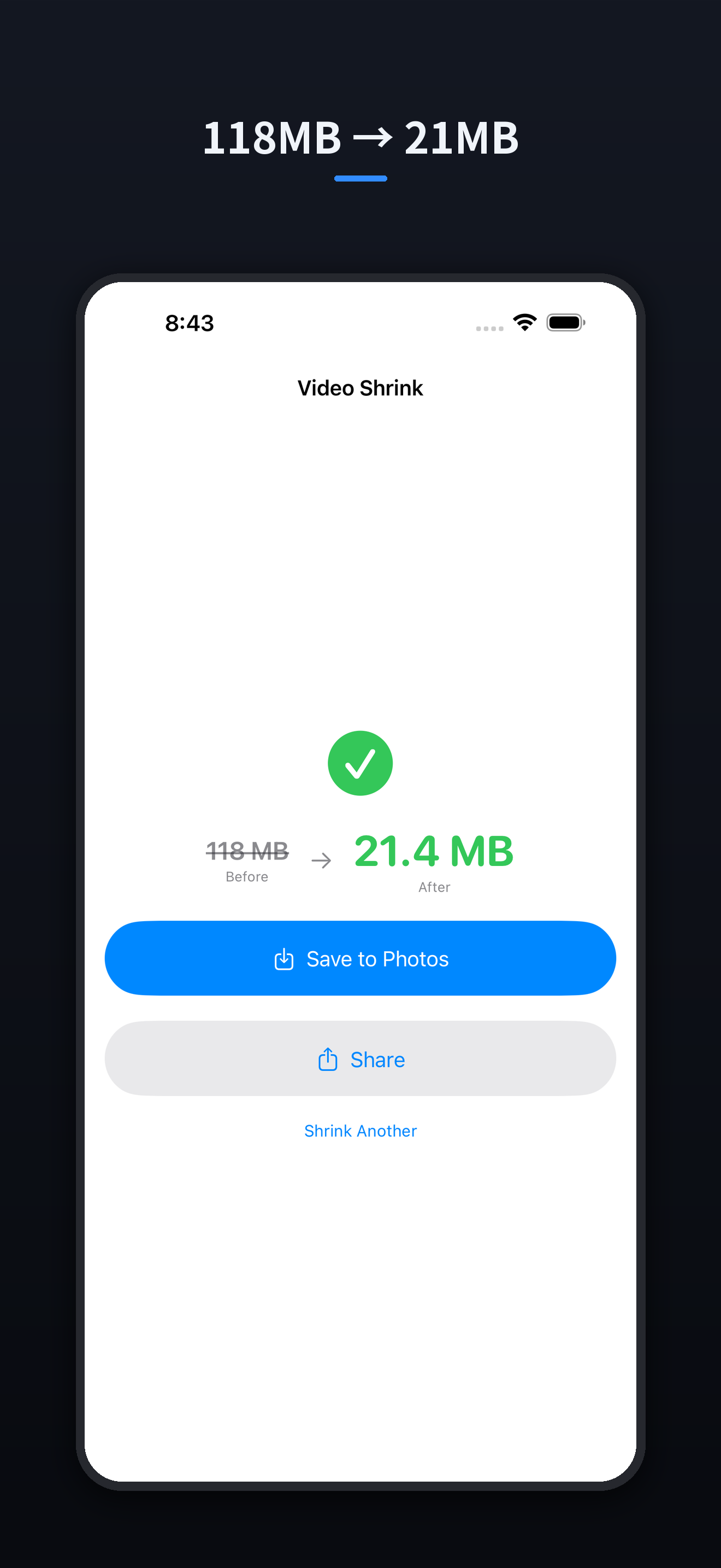 Video Shrink: Compress Size screenshot 3