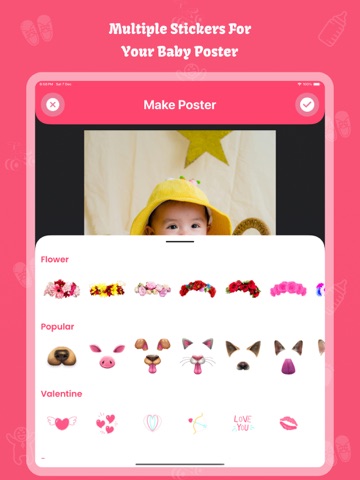 Baby Photo Editor: Baby Poster iPad screenshot