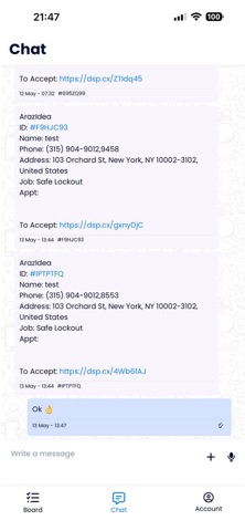 Rinvox iPhone screenshot