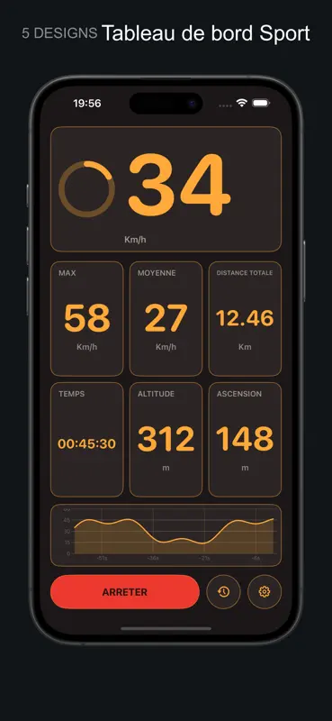 Compteur Vitesse GPS Vélo screenshot 5 of 10