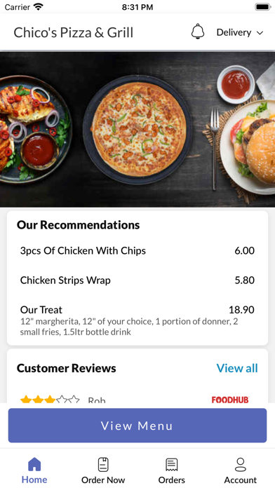 Chicos Pizza and Grill Screenshot