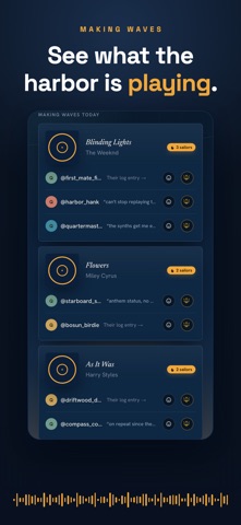 Tune Harbor: One Song a Day iPhone screenshot