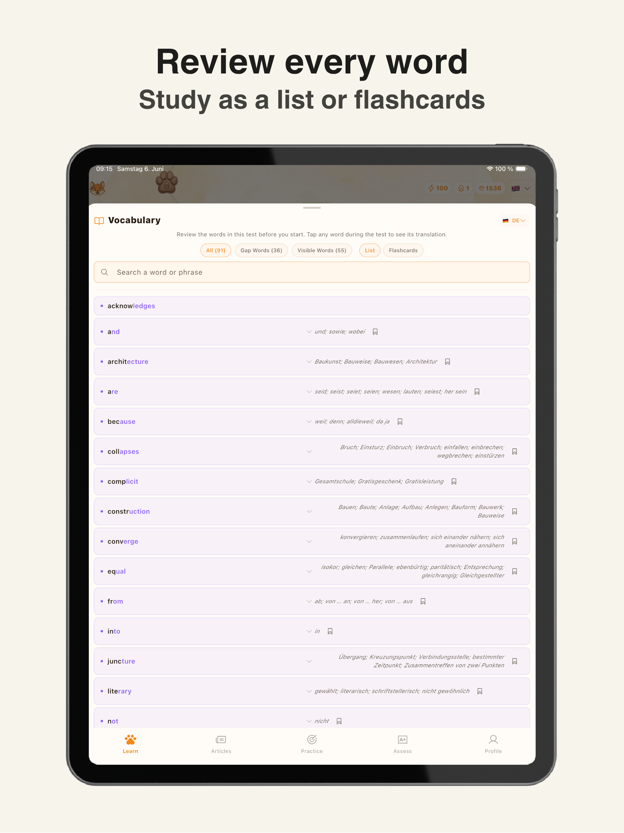 Vocabulary Builder - Lexiego screenshot 18