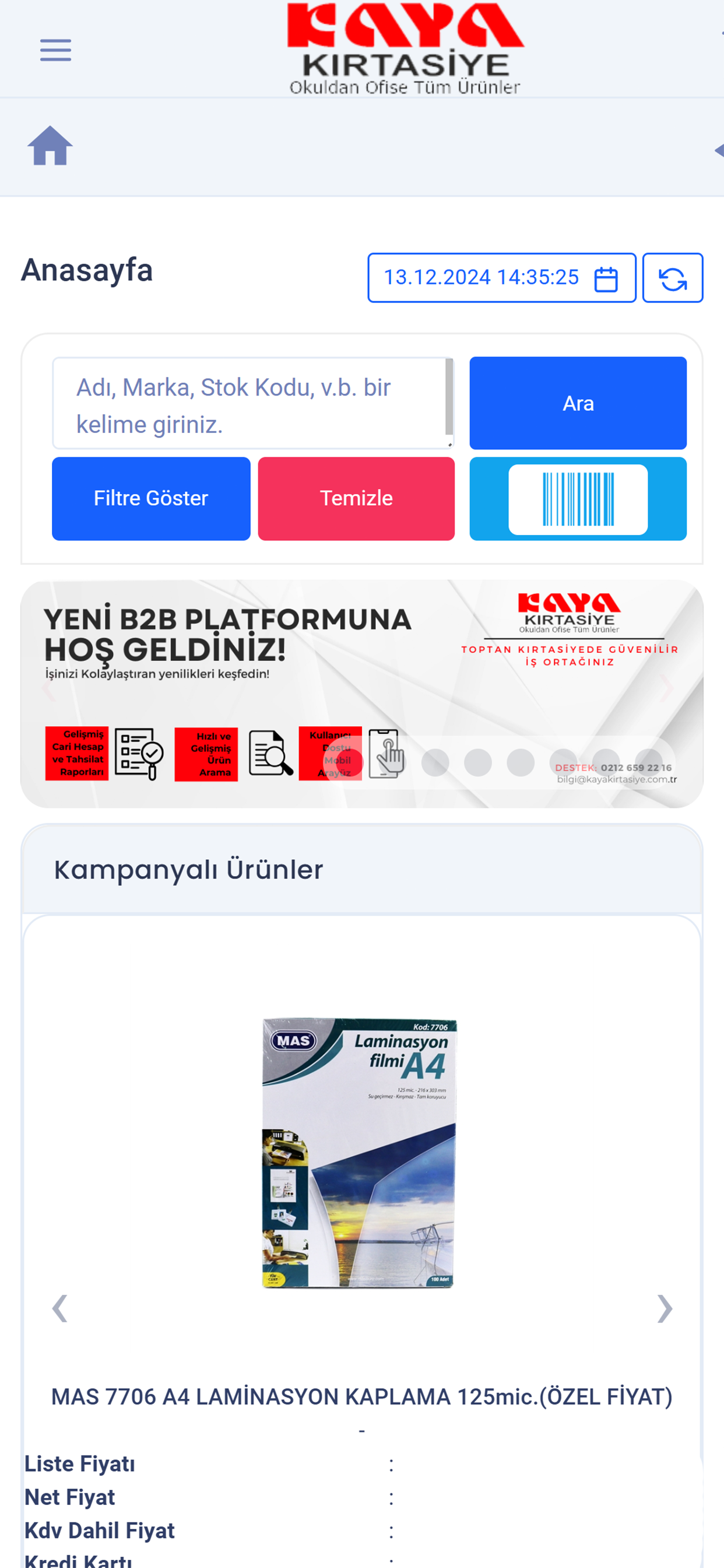Kaya Kırtasiye B2B