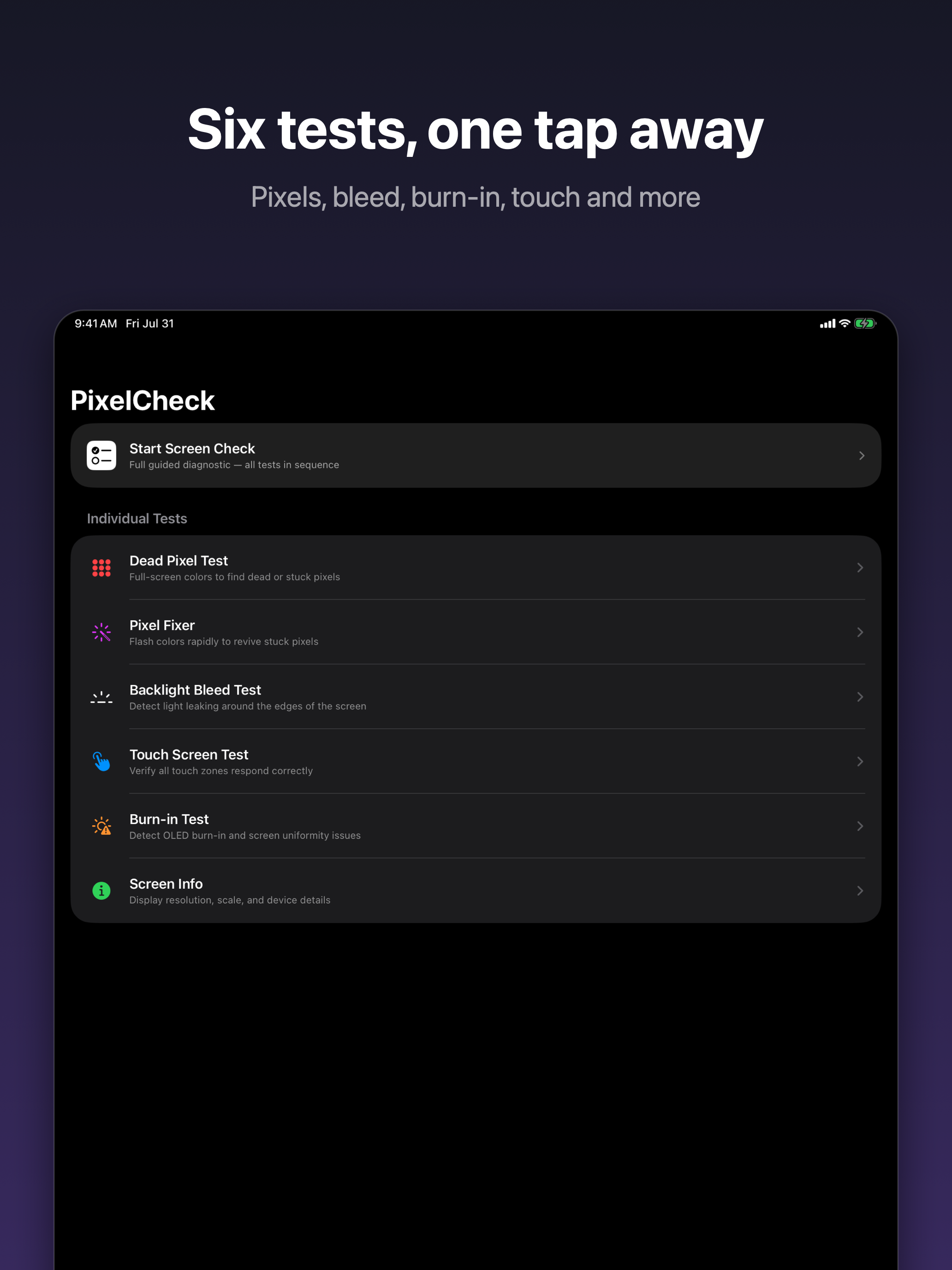 PixelCheck: Dead Pixel Test screenshot 8