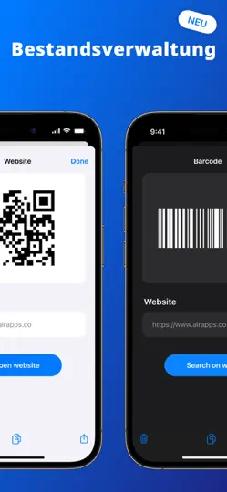 Screenshot von QR Code Scanner Air · Barcode auf dem iPhone 3