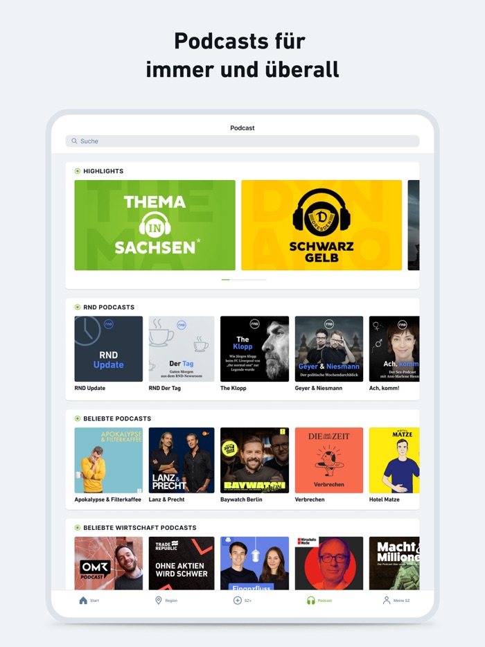 SZ - Nachrichten und Podcast