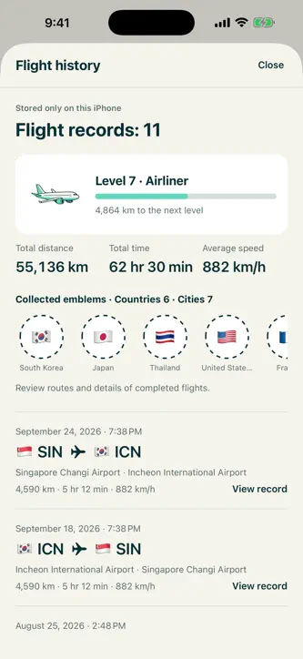 Haneulit: Offline Flight Map screenshot 3