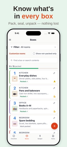 BrightCrab: Moving Organizer Screenshot 2 of 8