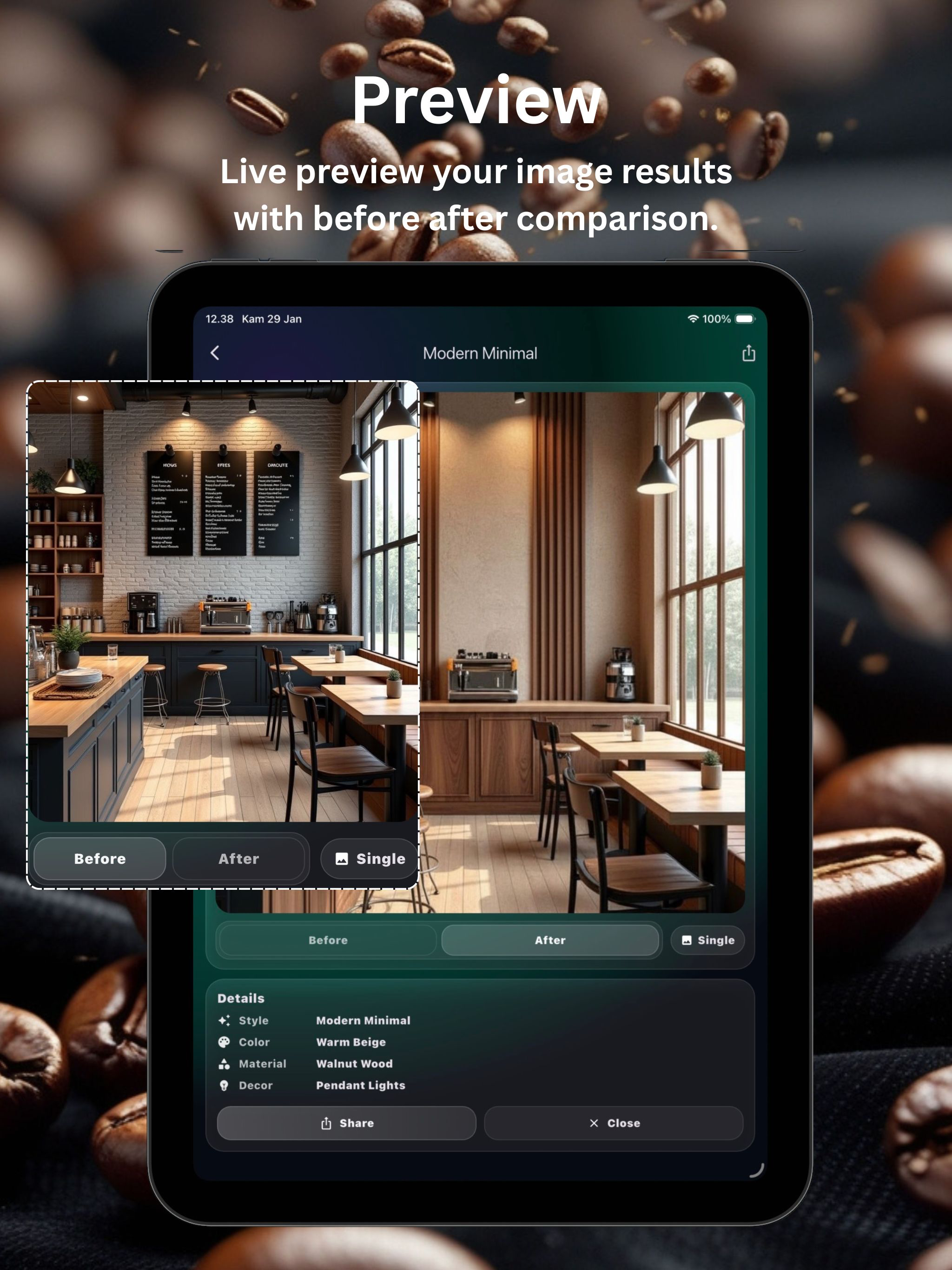 CoffeeShop AI : Room Makeover