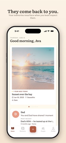Moments: Keepsake Journal iPhone screenshot