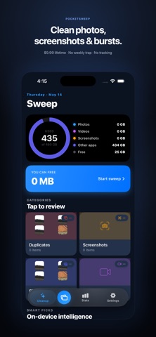 Pocketsweep: Photo Cleaner screenshot