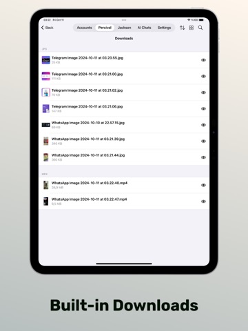 Messengers: 2nd Web Chat App iPad screenshot