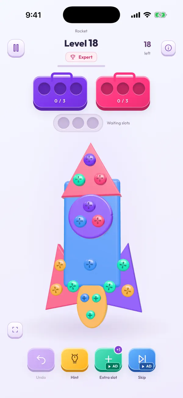 ScrewBloom - 3D Puzzle 游戏截图
