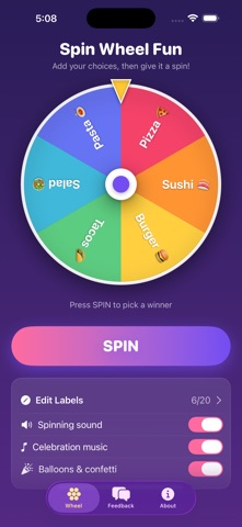 Spin Wheel Fun Screenshot 1 of 4