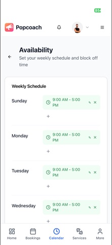 Popcoach iPhone screenshot