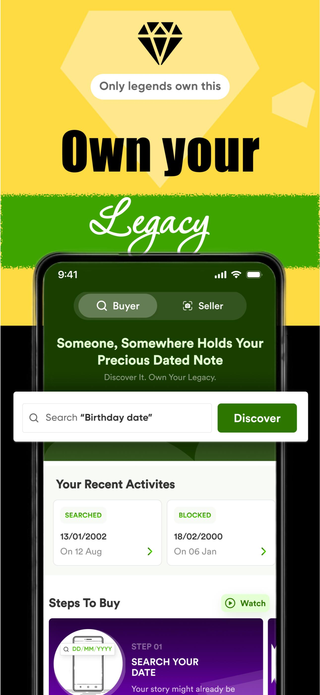 GreenPista: Own Your DOB Note