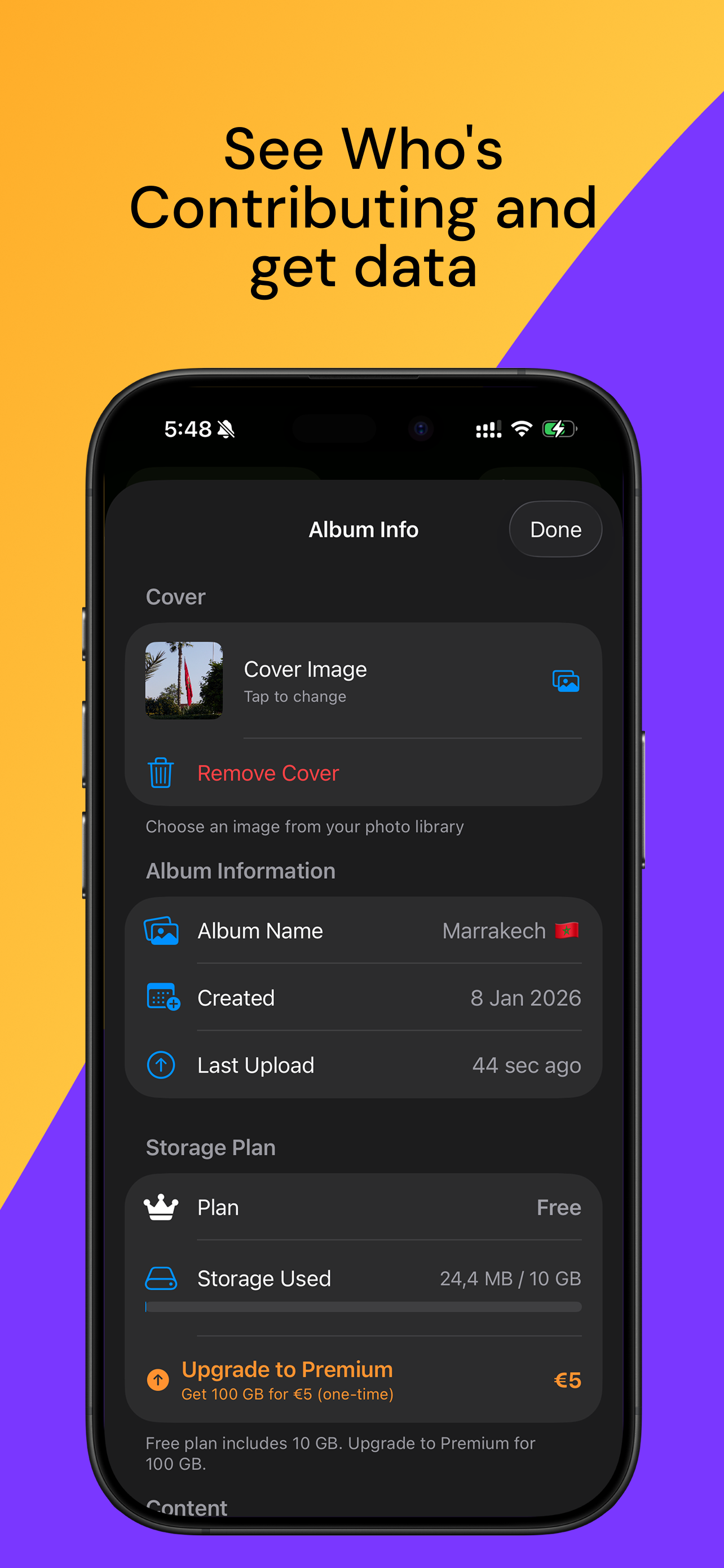 Memoriia: Shared Media Albums