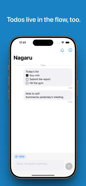 Chat-style Memo & TODO -Nagaru screenshot 2
